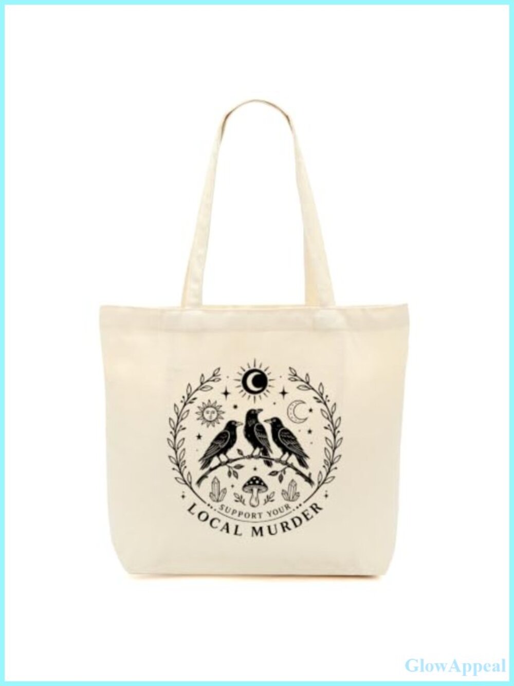 Canvas Tote Bag Funny Frog Bird Cat Gift Weekender Beach Bag for Women
